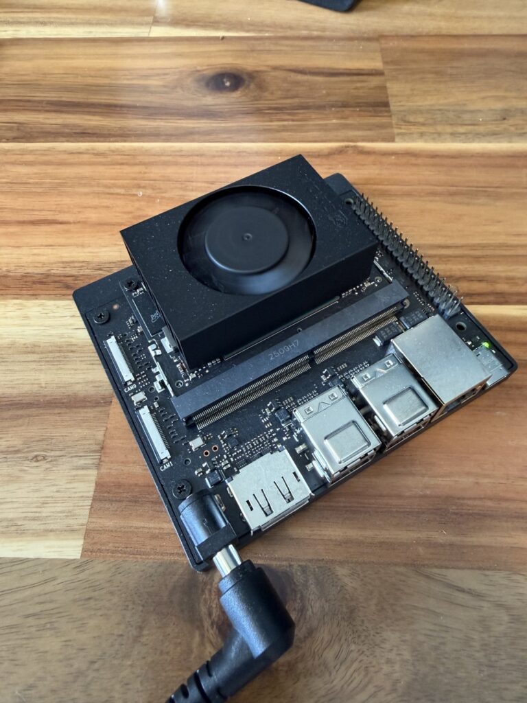Nvidia Jetson Orin Nano Super on a desk